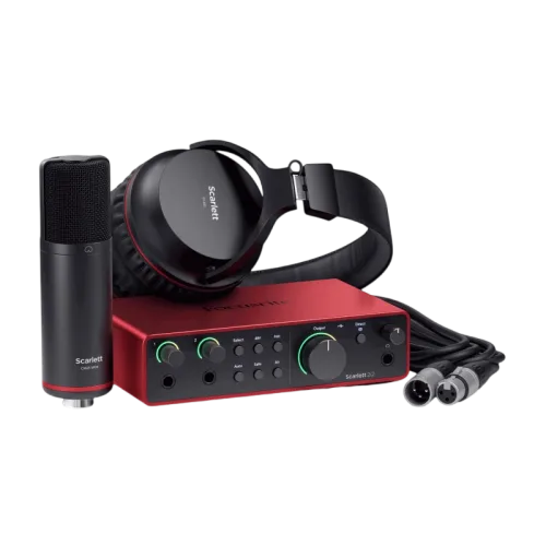 Focusrite Scarlett 2i2 Studio 4th USB-C 錄音介面麥克風耳機套組 第四代